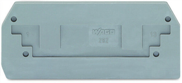 WAGO Abschluss-/Zwischenplatte 282-325 2Leiter grau