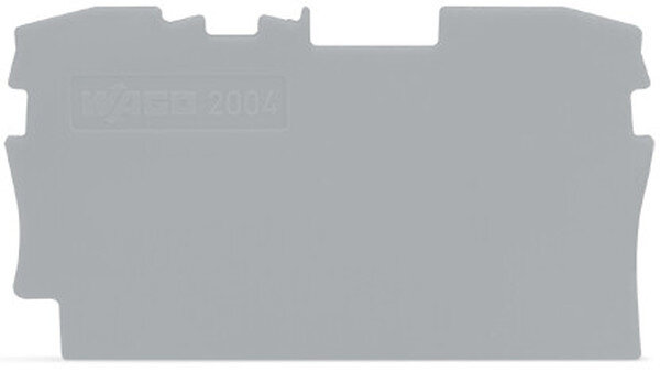 WAGO Abschluss-/Zwischenplatte 2004-1291 grau
