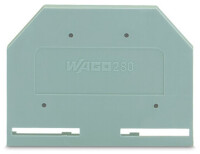 WAGO Abschluss-/Zwischenplatte 280-301 grau
