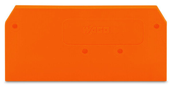 WAGO Abschlussplatte u. Zwischenplatte 281-329 orange