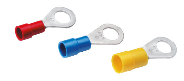 CIMCO Quetschkabelschuh Ringform Cu isoliert 4-6qmm M6 gelb