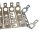 COBI Montagewanne flexibel RM 27,5mm 10 Module Tiefe 22mm k&uuml;rzbar
