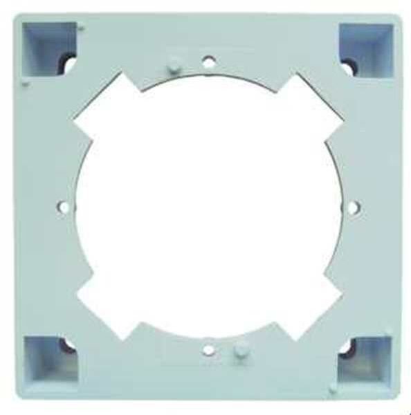 PROTEC Aufputz-Rahmen f&uuml;r Antennendose PAR8080 reinweiss 80x80