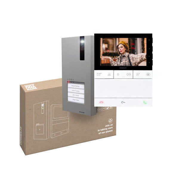 COMELIT Einfamilienhauskit Quadra 1-4 WE Monitor Logos WiFi IP SB2