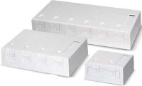 DAETWYLER Anschlussdose leer reinweiss AP 2x Keystone-Modul
