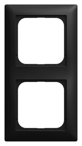 BUSCH-JAEGER Abdeckrahmen 1722-915 2-fach schwarz matt