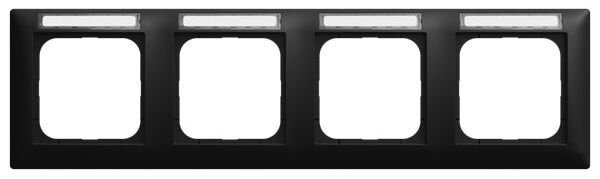 BUSCH-JAEGER Abdeckrahmen 1734 NSK-915 4-fach waagerecht sw matt