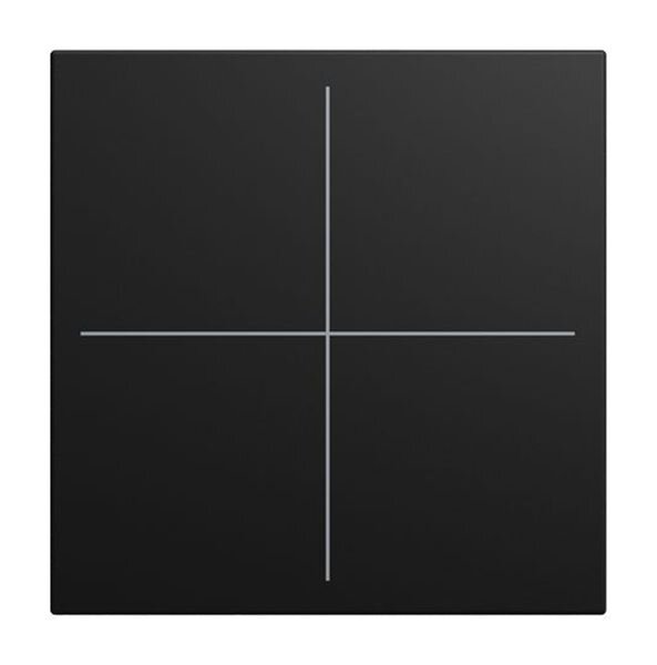 BUSCH-JAEGER Abdeckung LFW/A.4.55.11-915 4-fach f. Keypad sw m