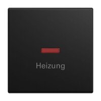 BUSCH-JAEGER Wippe 1789 H-915 m. Aufdruck Heizung sw matt