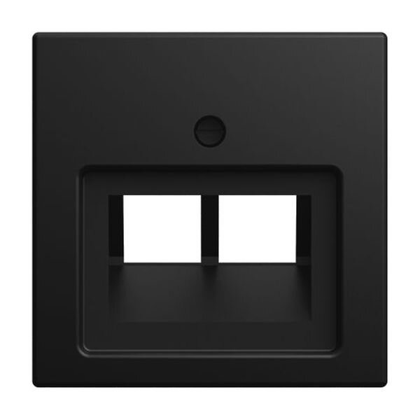 BUSCH-JAEGER Zentralscheibe 1803-02-915 2-fach schwarz matt