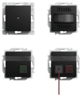 BUSCH-JAEGER Ruf-Set 1510 UJ-915 m. Akkupuffer schwarz matt