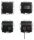BUSCH-JAEGER Ruf-Set 1510 UJ-915 m. Akkupuffer schwarz matt