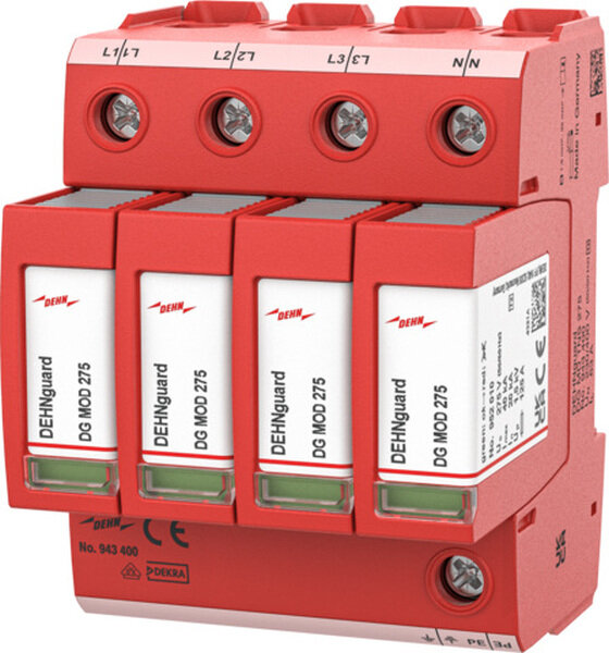 DEHN &Uuml;berspannungsableiter Typ2 DEHNguard MD 4-p. f TN-S-Systeme