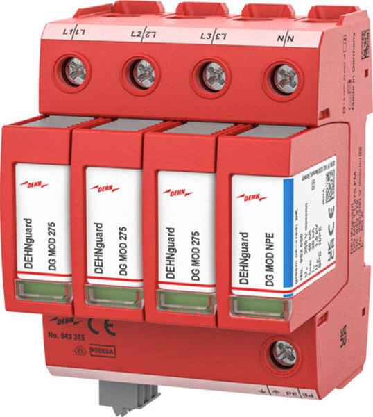 DEHN &Uuml;berspannungsableiter Typ2 DEHNguard MD 4-p. f TT/TN-S-Systeme
