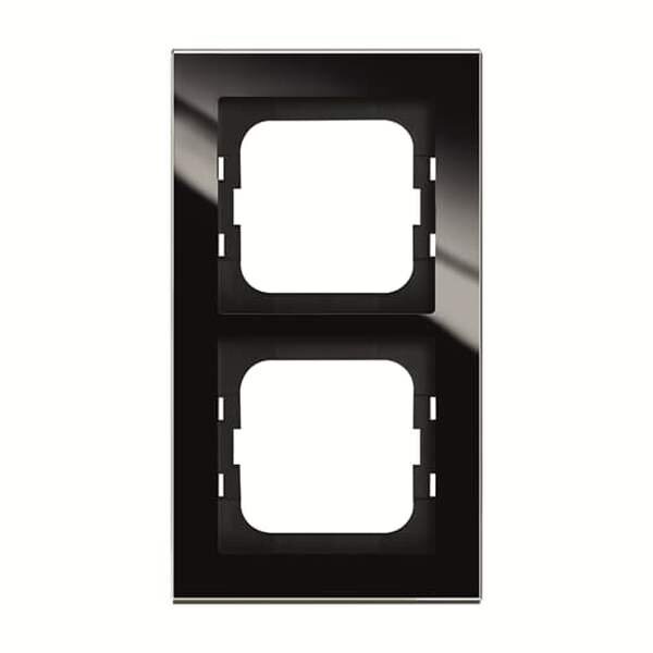 BUSCH-JAEGER Abdeckrahmen 1722-245 2-fach Glas schwarz