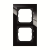 BUSCH-JAEGER Abdeckrahmen 1722-245 2-fach Glas schwarz