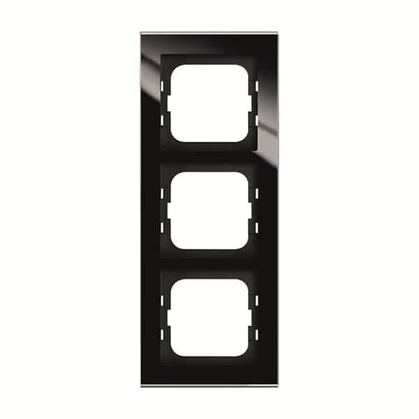 BUSCH-JAEGER Abdeckrahmen 1723-245 3-fach Glas schwarz