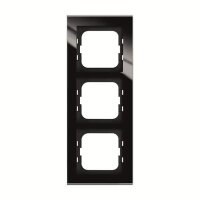 BUSCH-JAEGER Abdeckrahmen 1723-245 3-fach Glas schwarz
