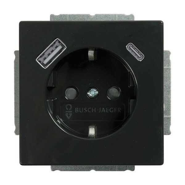 BUSCH-JAEGER USB-Steckdose SCHUKO 20 EUCB2USBAC-81 A+C