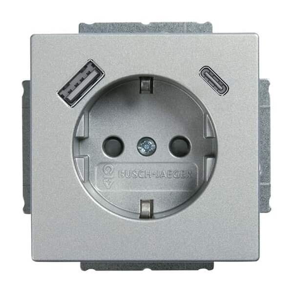 BUSCH-JAEGER USB-Steckdose SCHUKO 20 EUCB2USBAC-83 A+C