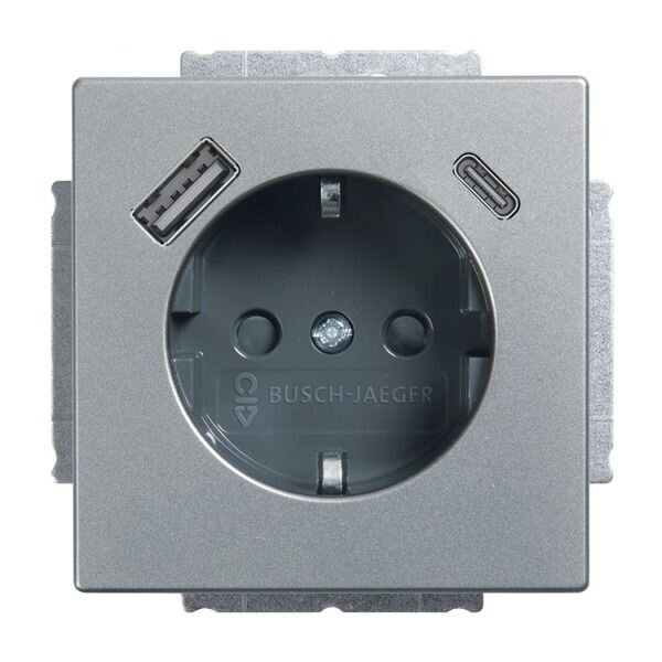 BUSCH-JAEGER USB-Steckdose SCHUKO 20 EUCB2USBAC-866 A+C