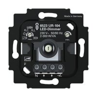BUSCH-JAEGER LED-Dimmer 6523 UR-104 2+3 Draht m.N-Klemme
