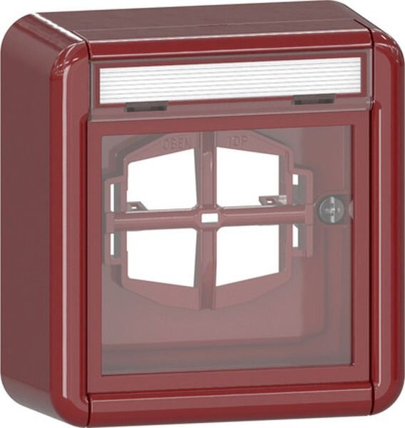 GIRA Abdeckung 320630 BSF+Glasscheibe WG AP rt