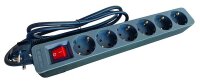 PROTEC Tischsteckdose PTSDS 6g/s 6f mit Schalter...