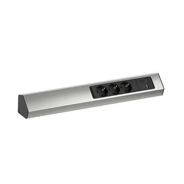 BACHMANN Wandkanalsteckdose CASIA 2 3xCEE7/3 1xUSB A/C 22W 2,0m