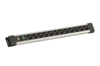BACHMANN Steckdosenleiste 12xCEE7/3 1xSchalter 2,0m...