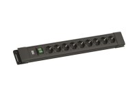 BACHMANN Steckdosenleiste 9xCEE7/3 1xSchalter 2,0m CEE7/7...