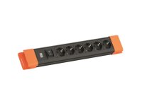 BACHMANN Steckdosenleiste 6xCEE7/3 1xSchalter 2,0m CEE7/7...