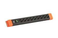 BACHMANN Steckdosenleiste 9xCEE7/3 1xSchalter 2,0m CEE7/7...