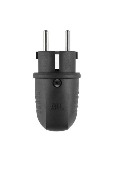 ABL Stecker Orig WSteck 1508 SK+F/B Gummi sw