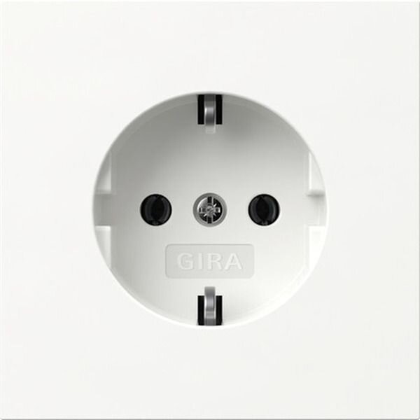 GIRA Steckdose SCHUKO 418870 Fl&auml;chenschalter reinw.
