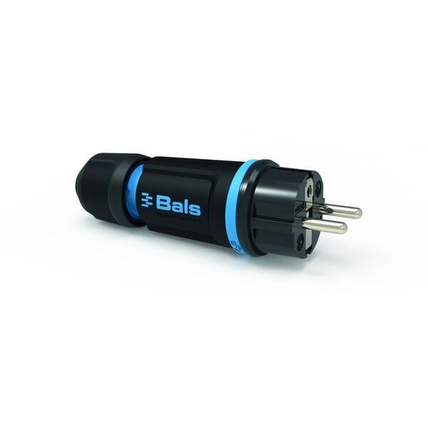 BALS Schutzkontaktstecker IP54 16A 250V Sustainable-Grip blau