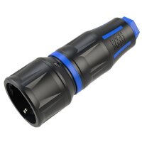 BACHMANN Profi-Schutzkontaktkupplung CEE7/3 gummiert