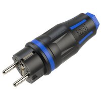BACHMANN Profi-Schutzkontaktstecker CEE7/7 gummiert