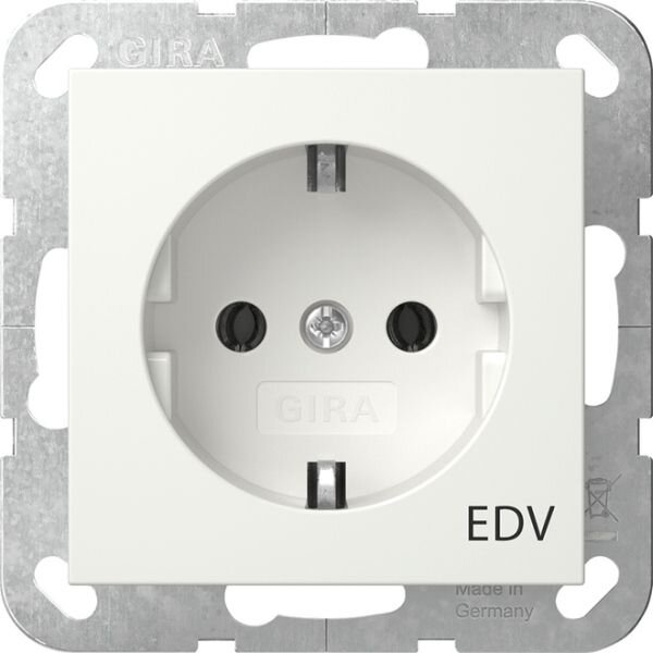 GIRA Steckdose SCHUKO 445803 Aufdruck EDV System 55 rws