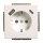 BUSCH-JAEGER Steckdose SCHUKO 20 EUCB2USBAC-44G USB-A+C Safety+