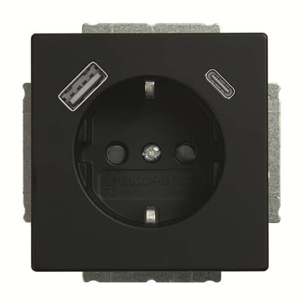 BUSCH-JAEGER Steckdose SCHUKO 20 EUCB2USBAC-45M USB-A+C Safety+