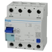 DOEPKE FI-Schutzschalter 4-pol.40 A 0.03 A Typ B+ f.WP N li