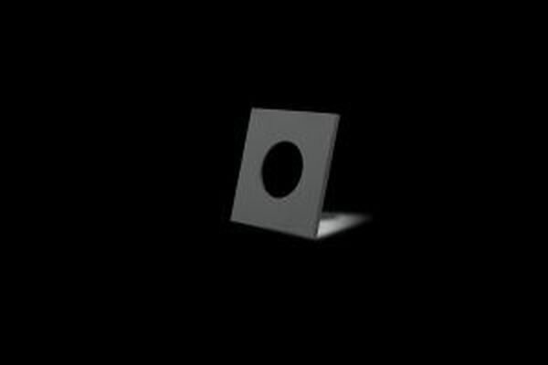 DOTLUX Zierring LB25 f&uuml;r Circle Multi eckig schwarz matt