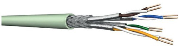 DRAKA Datenkabel Cat7 1000MHz Dca GreenConnect 4P23 S/FTP LSHF gr&uuml;n TR500