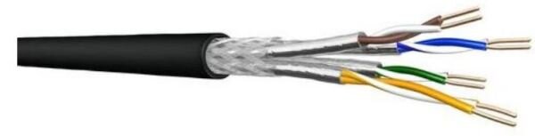 DRAKA Datenkabel Cat7 1000MHz UC900HS 4P23 S/FTP PE schwarz TR500