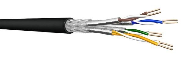 DRAKA Datenkabel Cat7 1000MHz UC900SS 4P23 S/FTP PE schwarz TR500