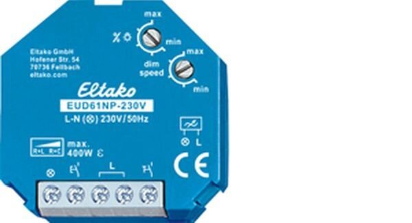 ELTAKO Dimmschalter f&uuml;r Doseneinbau EUD61NP-230V