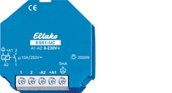 ELTAKO Stromstossschalter ES61-UC 1 Schlie&szlig;er 8..230V UC