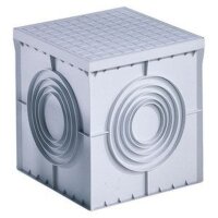 GEWISS Erdeinbaukasten Kunststoff m. Deckel 300x300x300 grau