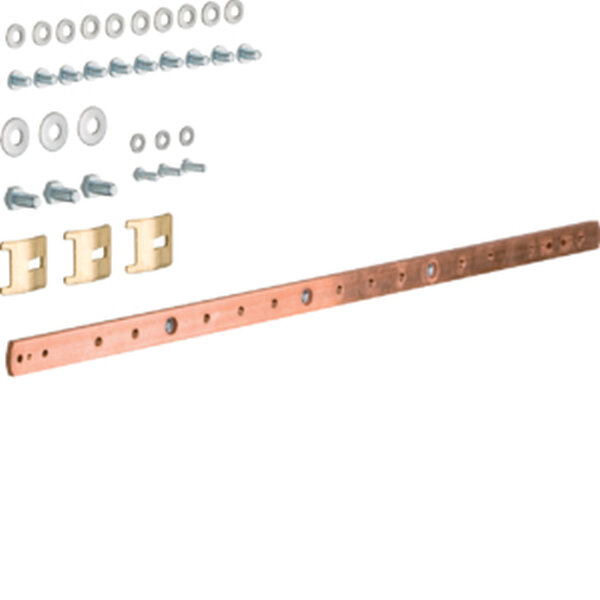 HAGER Erdungsschiene UZ020 2feldrig 20x5mm